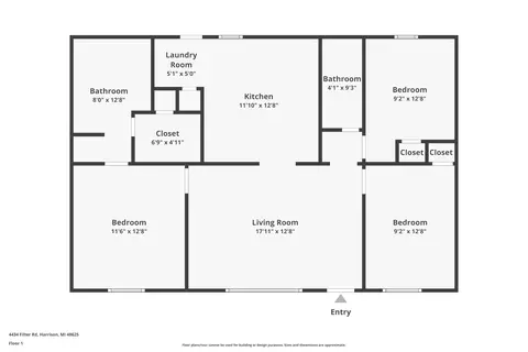 Floorplan - 4434 Filter, Harrison, MI 48625 photo 1 of 1