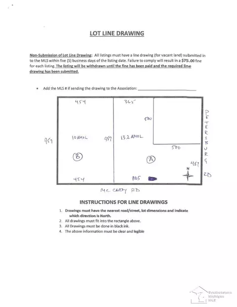 Lot B Mccarty, Petersburg, MI 49270