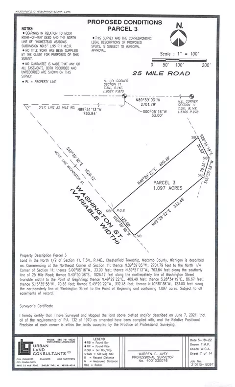 54654 Washington #PARCEL 3, Chesterfield Twp, MI 48047
