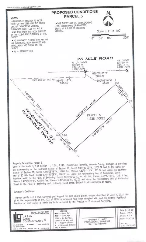 54730 Washington #PARCEL 5, Chesterfield Twp, MI 48047