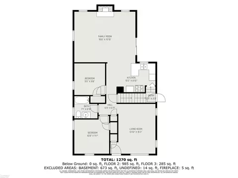 Floorplan - 2836 Berkley, Flint, MI 48504 photo 1 of 3