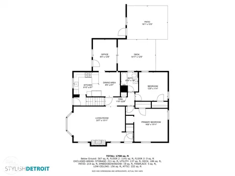 Floorplan - 2040 Allard, Grosse Pointe Woods, MI 48236 photo 1 of 4