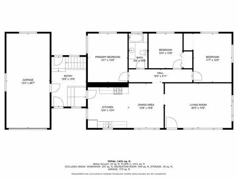 Floorplan - 1476 Parish, Kawkawlin, MI 48631 photo 2 of 3