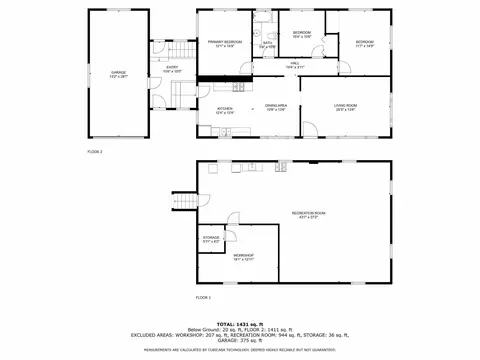 Floorplan - 1476 Parish, Kawkawlin, MI 48631 photo 3 of 3