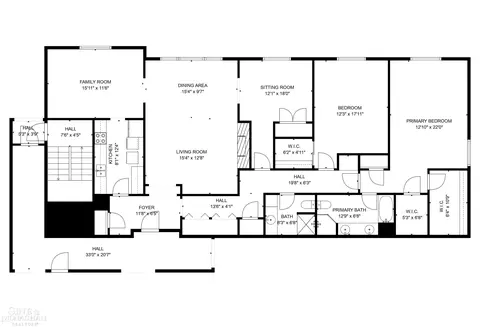 Floorplan - 17111 E Jefferson #5, Grosse Pointe, MI 48230 photo 1 of 3