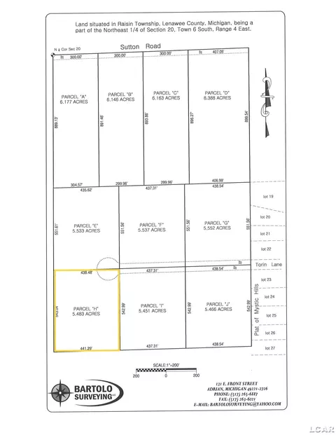3000 Torin #PARCEL H, Adrian, MI 49221
