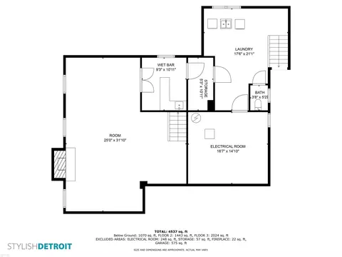 Floorplan - 280 Vendome, Grosse Pointe Farms, MI 48236 photo 3 of 4