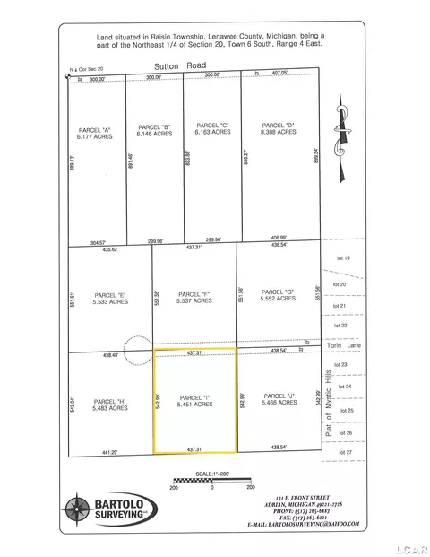 3814 Torin #PARCEL I, Adrian, MI 49221