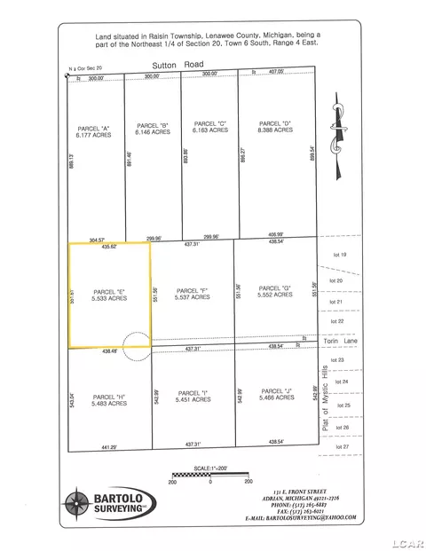 3823 Torin #PARCEL E, Adrian, MI 49221
