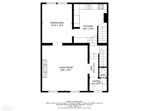 Floorplan - 17430 Maumee, Grosse Pointe, MI 48230 photo 1 of 5