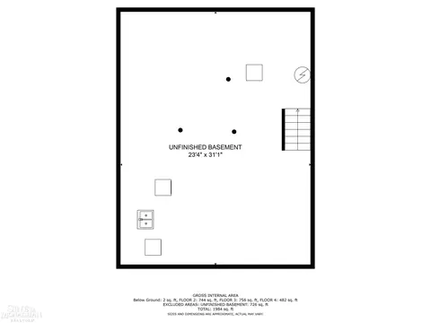 Floorplan - 17430 Maumee, Grosse Pointe, MI 48230 photo 4 of 5