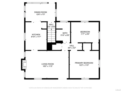 Floorplan - 809 Clinton, Adrian, MI 49221 photo 2 of 2