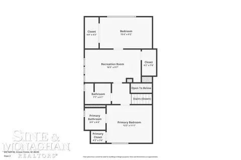 Floorplan - 845 Neff, Grosse Pointe, MI 48230 photo 4 of 4