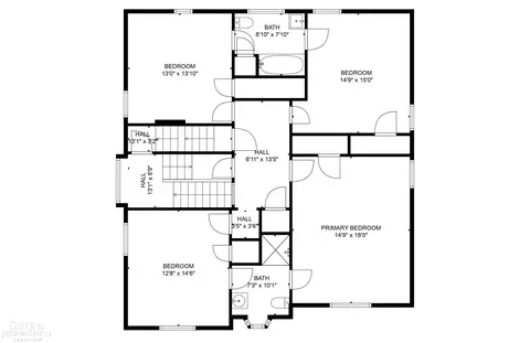 Floorplan - 1363 Yorkshire, Grosse Pointe Park, MI 48230 photo 2 of 5