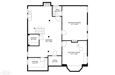 Floorplan - 1363 Yorkshire, Grosse Pointe Park, MI 48230 photo 4 of 5