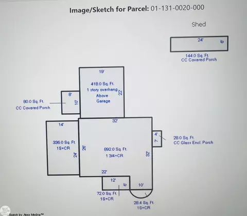 Floorplan - 307 Colonial, Algonac, MI 48001 photo 1 of 1