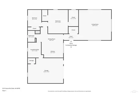 Floorplan - 514 E Huron, Omer, MI 48749 photo 1 of 1