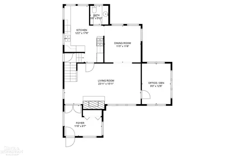 Floorplan - 734 Neff, Grosse Pointe, MI 48230 photo 1 of 4