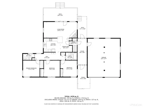Floorplan - 810 Bedell, Wakefield, MI 49968 photo 1 of 3