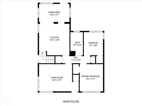 Floorplan - 18921 Moon, Grosse Pointe, MI 48236 photo 1 of 2