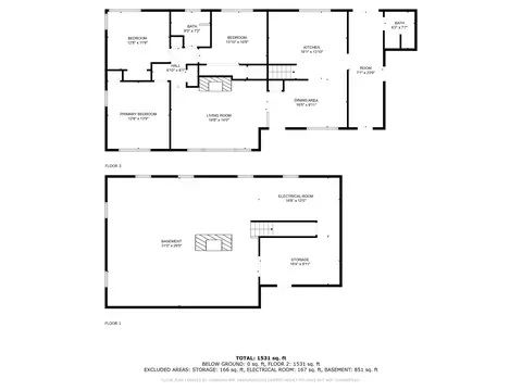 Floorplan - 11368 Gilbert, Riley, MI 48041 photo 1 of 1