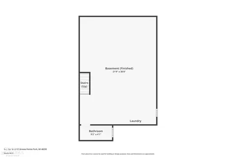 Floorplan - 915 Harcourt, Grosse Pointe, MI 48230 photo 3 of 4