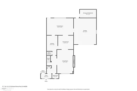 Floorplan - 915 Harcourt, Grosse Pointe, MI 48230 photo 1 of 4