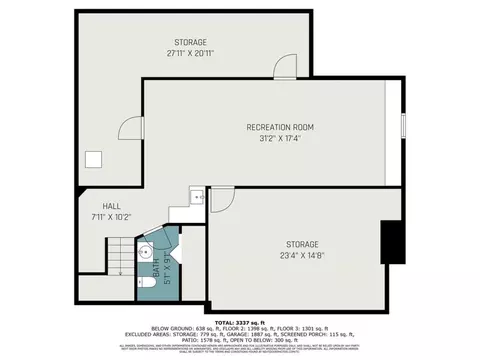 Floorplan - 617 Riverview, Gladwin, MI 48624 photo 3 of 3