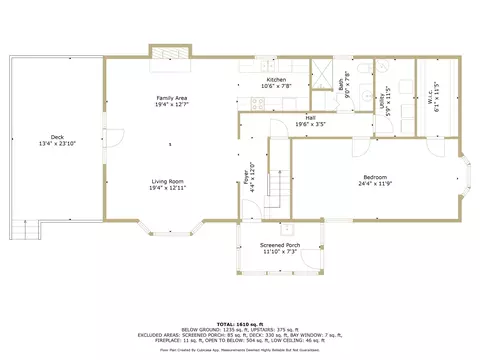 Floorplan - 656 Burt, Au Gres, MI 48703 photo 2 of 4