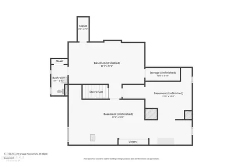 Floorplan - 911 Whittier, Grosse Pointe, MI 48230 photo 3 of 4