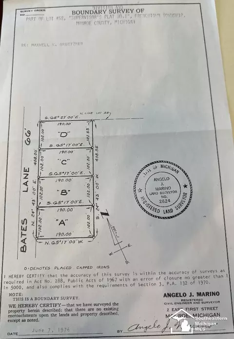lot B Bates Ln, Monroe, MI 48162 photo 2