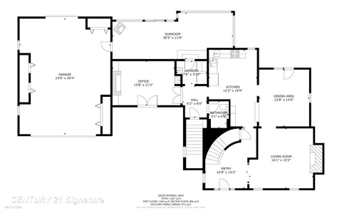 Floorplan - 624 Deland, Flushing, MI 48433 photo 2 of 3