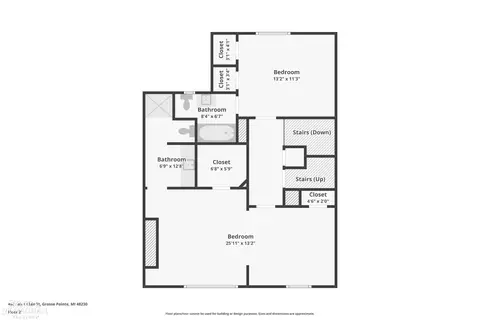 Floorplan - 498 Saint Clair, Grosse Pointe, MI 48230 photo 2 of 5