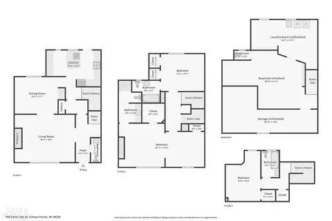 Floorplan - 498 Saint Clair, Grosse Pointe, MI 48230 photo 5 of 5