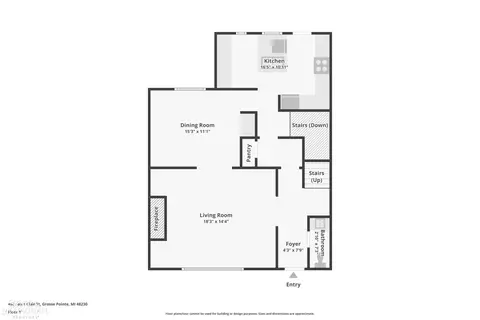Floorplan - 498 Saint Clair, Grosse Pointe, MI 48230 photo 1 of 5