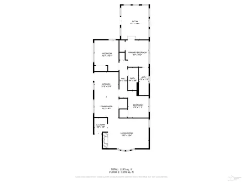 Floorplan - 1612 W Samaria, Bedford, MI 48177 photo 1 of 1