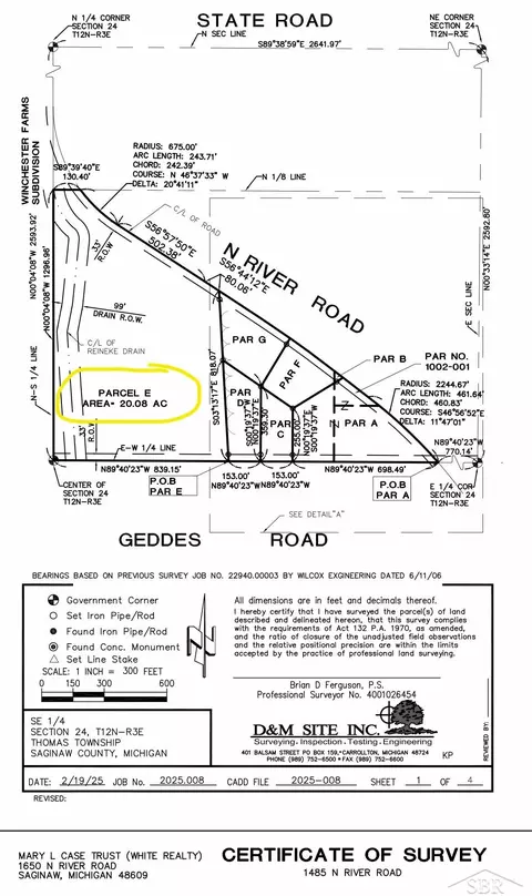 Geddes Parcel E, Saginaw, MI 48609