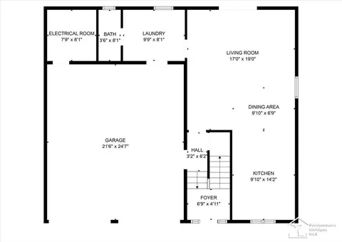 Floorplan - 16630 Jessica, Romulus, MI 48174 photo 1 of 2