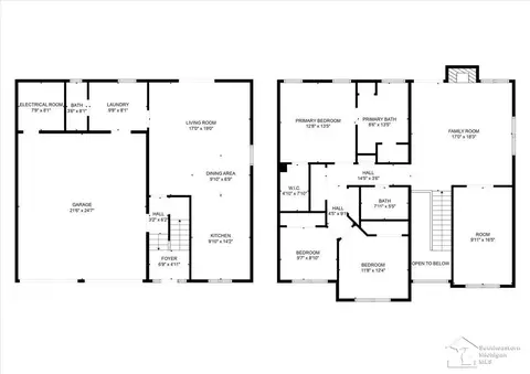Floorplan - 16630 Jessica, Romulus, MI 48174 photo 2 of 2