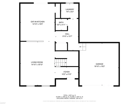 Floorplan - 3157 Coventry, Flushing, MI 48433 photo 1 of 6