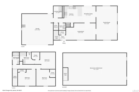 Floorplan - 1254 E Oregon, Adrian, MI 49221 photo 3 of 3