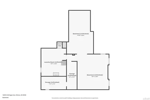 Floorplan - 132 E Michigan, Clinton, MI 49236 photo 1 of 4
