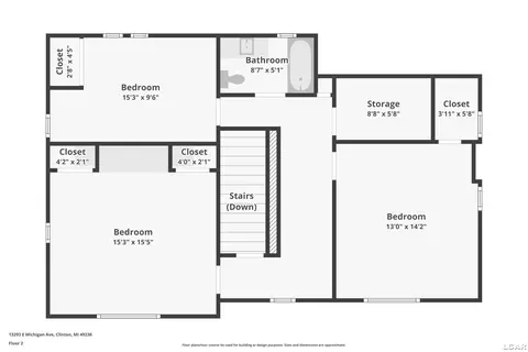 Floorplan - 132 E Michigan, Clinton, MI 49236 photo 3 of 4