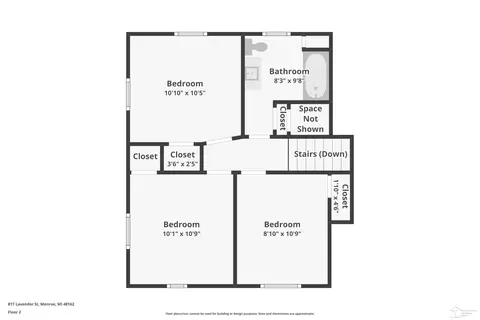 Floorplan - 817 Lavender, Monroe, MI 48162 photo 1 of 4