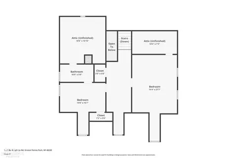 Floorplan - 1121 Buckingham, Grosse Pointe, MI 48230 photo 3 of 4