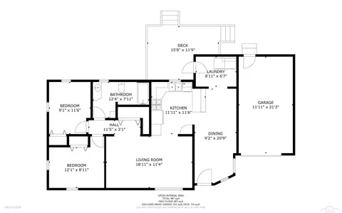 Floorplan - 8299 Woolfit, Mount Morris, MI 48458 photo 2 of 2