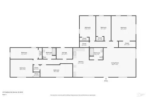 Floorplan - 2131 Baldwin, Monroe, MI 48162 photo 1 of 1