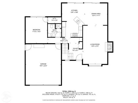 Floorplan - 870 Crescent, Grosse Pointe Woods, MI 48236 photo 3 of 6
