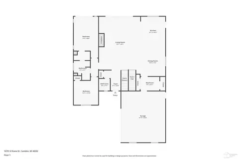 Floorplan - 13791 E Diane, Camden, MI 49232 photo 2 of 4