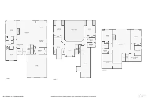 Floorplan - 13791 E Diane, Camden, MI 49232 photo 1 of 4